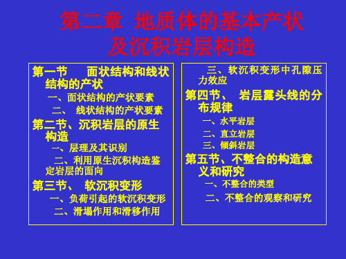 第2章 沉积岩的原生构造及产状