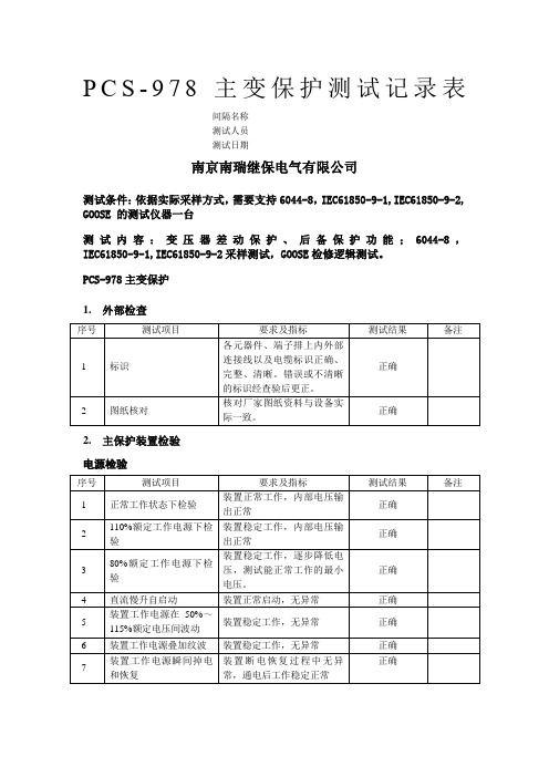 PCS978调试报告