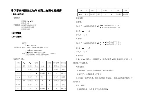 高二物理电磁振荡