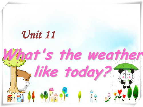 2024年【广州版】五年级英语上册Unit11What'stheweatherliketoday