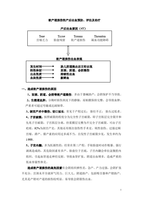 软产道损伤性产后出血的预防、评估及治疗