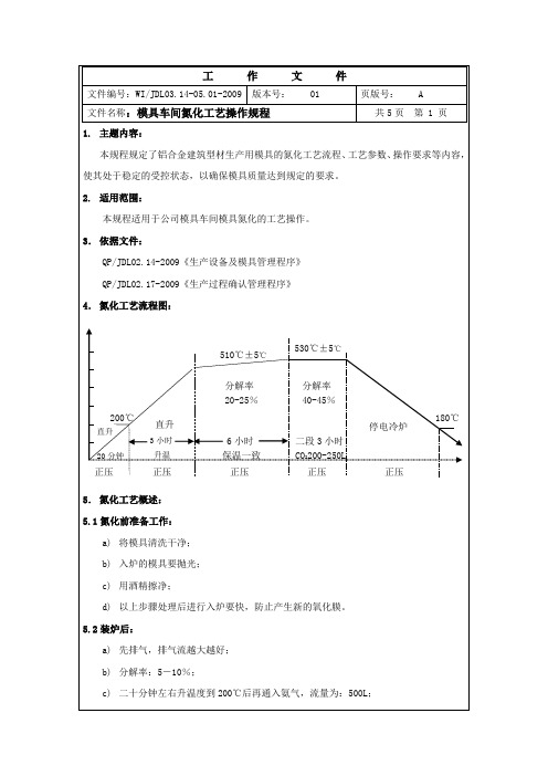 模具氮化操作规程