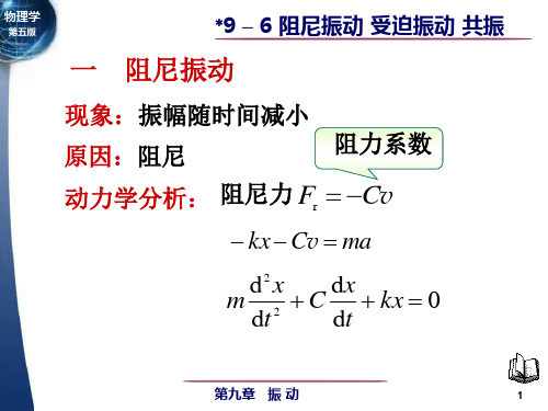 大学物理第9章振动第6节 阻尼振动 受迫振动 共振