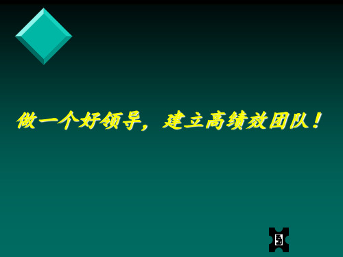 领导力与领导魅力精品PPT课件