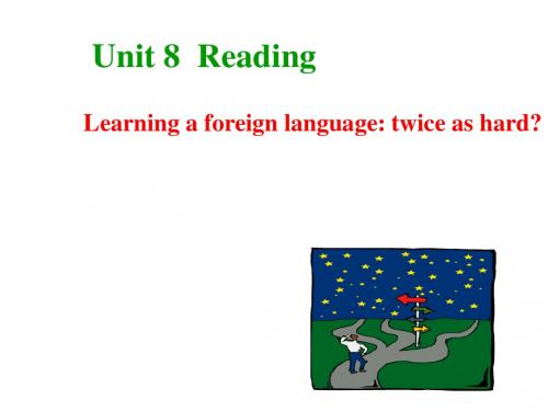 高三英语上学期Unit 8 reading 1