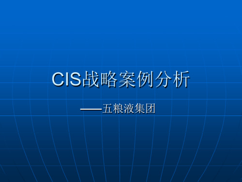 02 CIS--五粮液集团