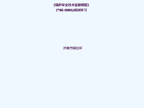 锅炉安全技术监察规程培训学习ppt课件