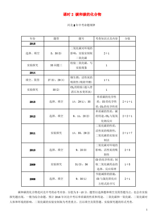 中考命题研究河北省中考化学 教材知识梳理 模块一 身