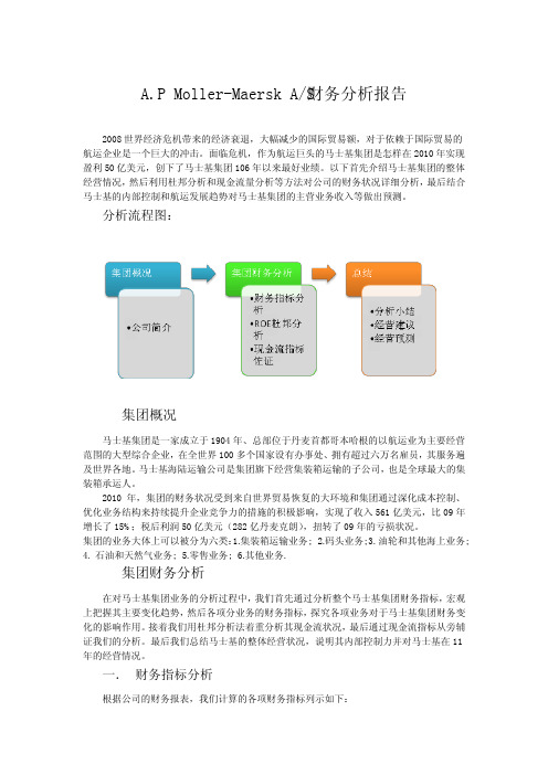 马士基财务报表分析