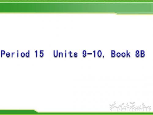 中考英语复习 Book 8B Units 9-10