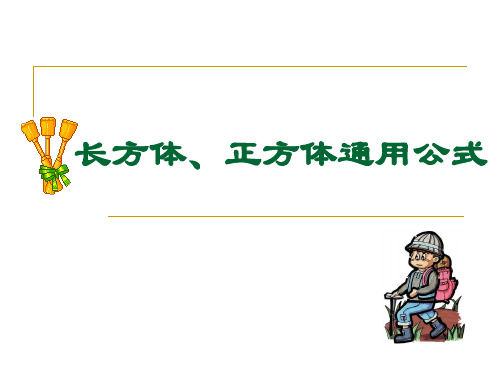 长方体、正方体通用公式分解