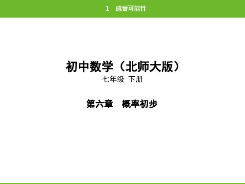 北师大版数学七年级下册第六章1感受可能性(共37张PPT)