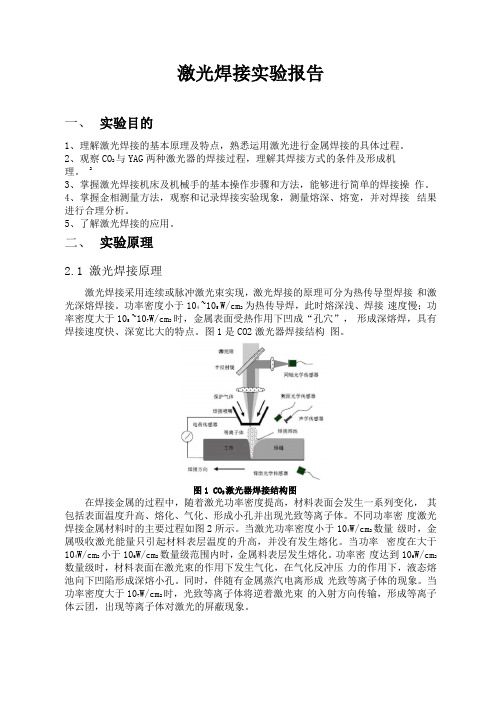 激光焊接试验报告汇总