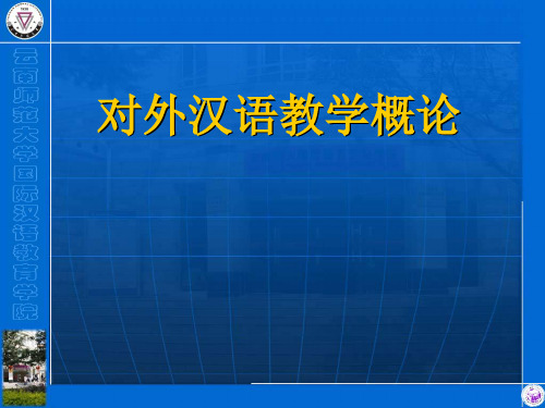 对外汉语教学概论ppt课件