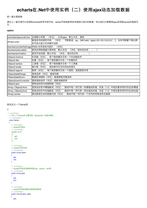 echarts在.Net中使用实例（二）使用ajax动态加载数据