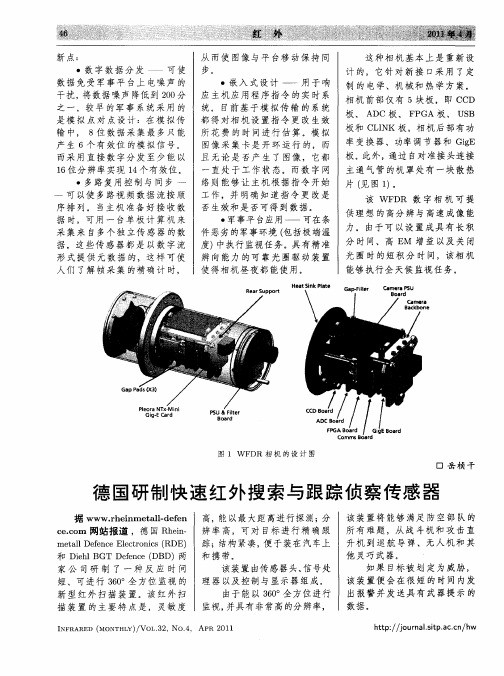 德国研制快速红外搜索与跟踪侦察传感器