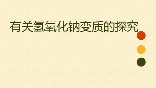 2021中考化学二轮复习专题-----有关氢氧化钠变质的探究课件（共9张PPT）