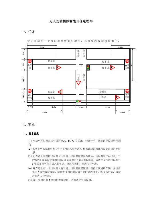 无人驾驶模拟智能环保电动车1