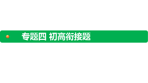 九年级物理中考试题课件4专题四 初高衔接题