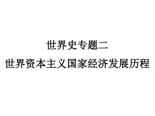 专题复习：世界资本主义国家经济发展历程PPT课件 人教课标版