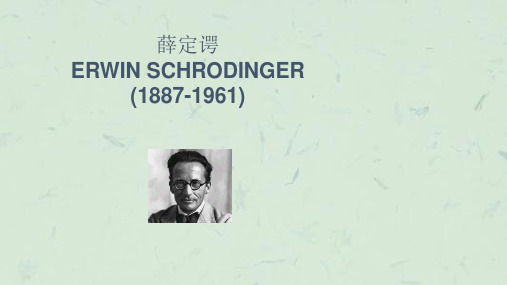 苏汝铿量子力学讲义波函数和Schroinger方程课件