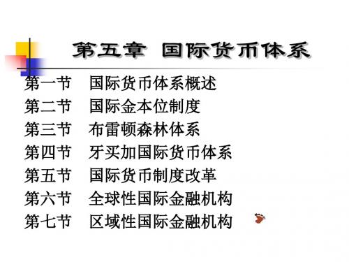 第五章国际货币体系-PPT精选文档