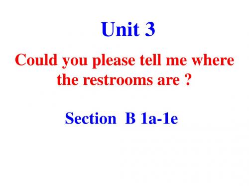 人教新目标九年级英语全册课件《Unit 3 Could you ple