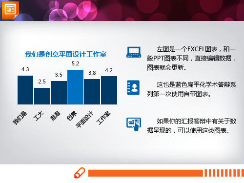 6张蓝色实用PPT柱状图