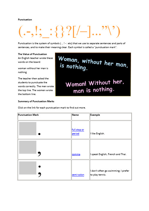 英语标点Punctuation_list