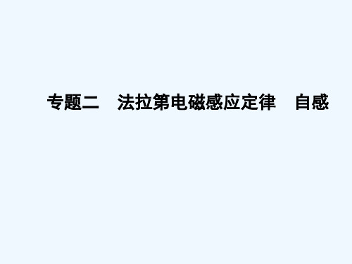 2015届高考物理一轮复习专题课件：12 专题2《法拉第电磁感应定律　自感》