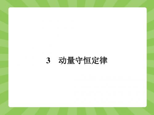 人教版高中物理选修3-5课件 16 动量守恒定律课件2