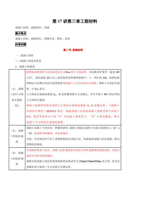 第17讲第三章工程材料