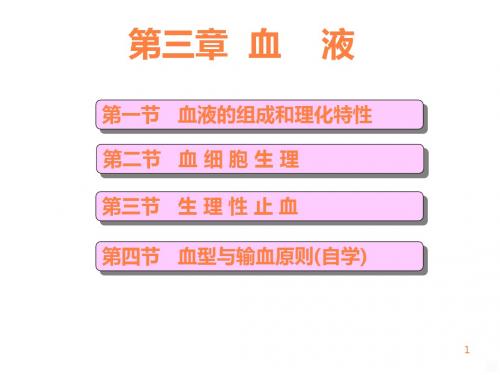 生理学血液PPT课件