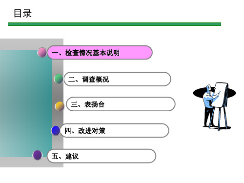 服务检查质量报告PPT课件