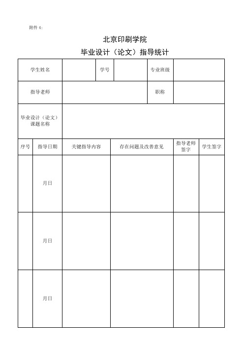 北京印刷学院毕业设计