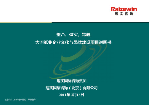 大河纸业企业文化和品牌建设项目说明书final-110317