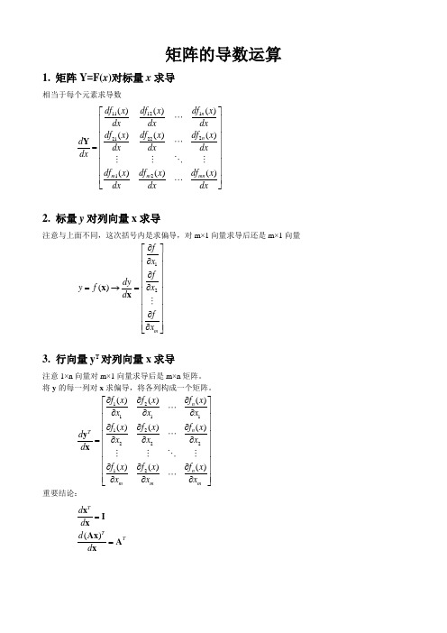 向量、矩阵偏导数(机器学习、深度学习基础)