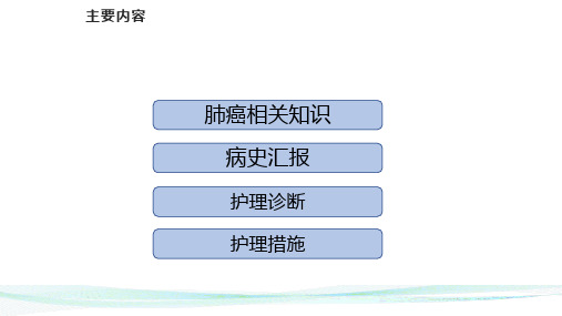 一例肺癌患者的查房ppt课件