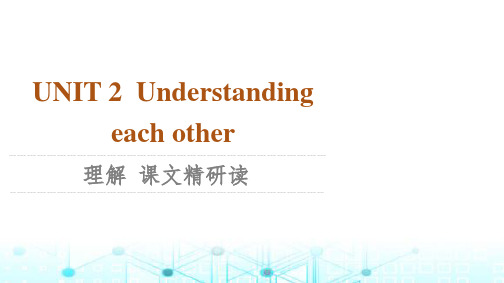 译林版高中英语选择性必修第四册UNIT2理解课文精研读课件