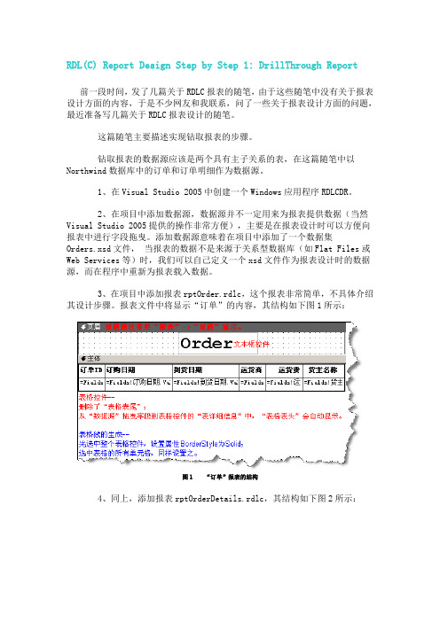 RDLC Step 1DrillThrough Report