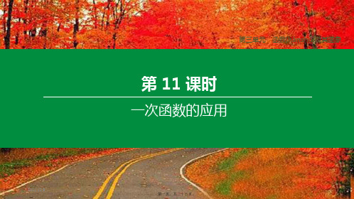 中考数学复习第三单元函数及其图象第11课时一次函数的应用_1