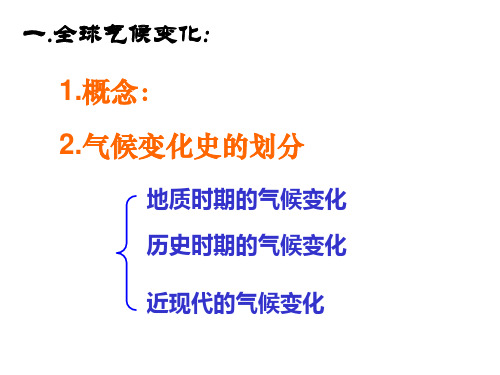 42全球气候变化对人类活动的影响