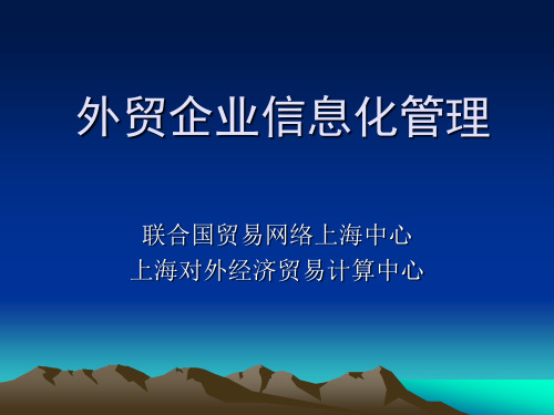 外贸企业信息化管理(PPT 76)