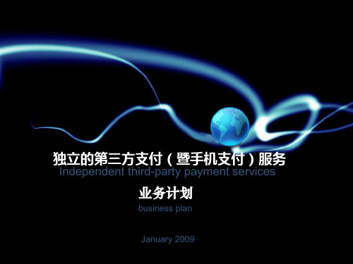 2018第三方支付标准商业项目计划书范文