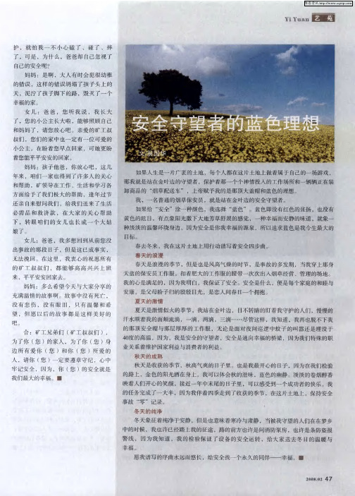 安全守望者的蓝色理想