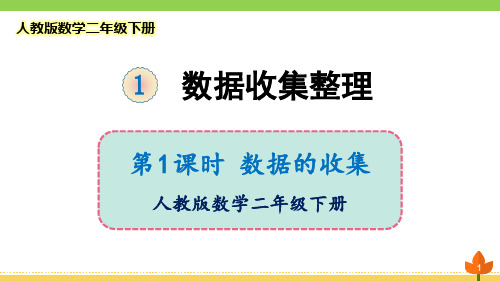 最新人教版数学二年级下册 数据收集整理《数据的收集》优质课件