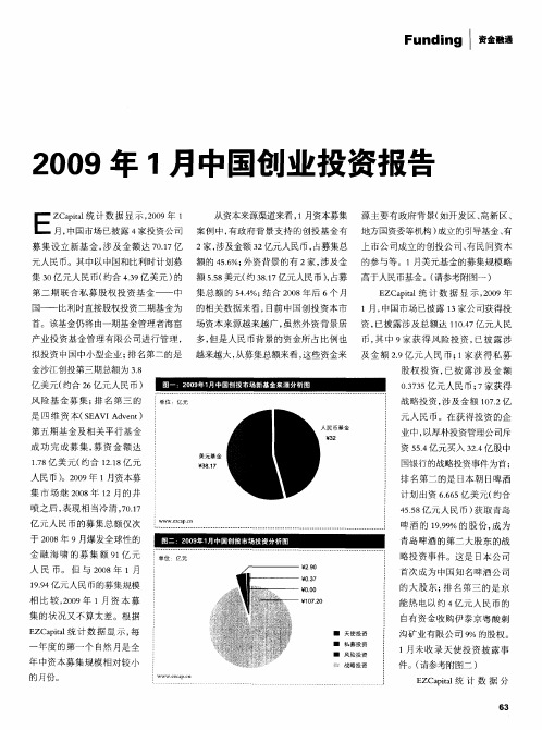 2009年1月中国创业投资报告