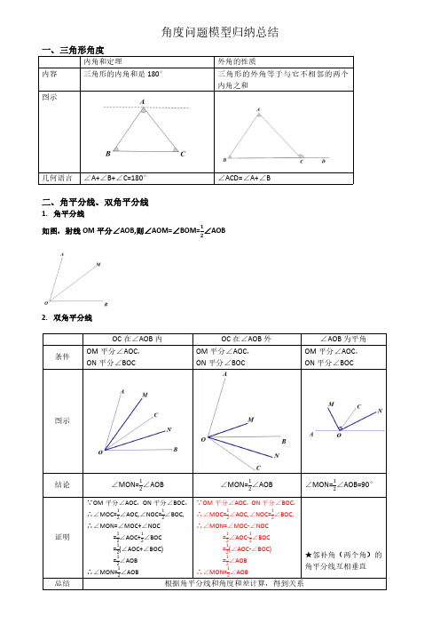 三角形角度问题带参考答案