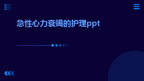 急性心力衰竭的护理ppt