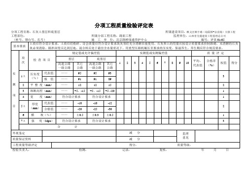 石灰土基层和底基层